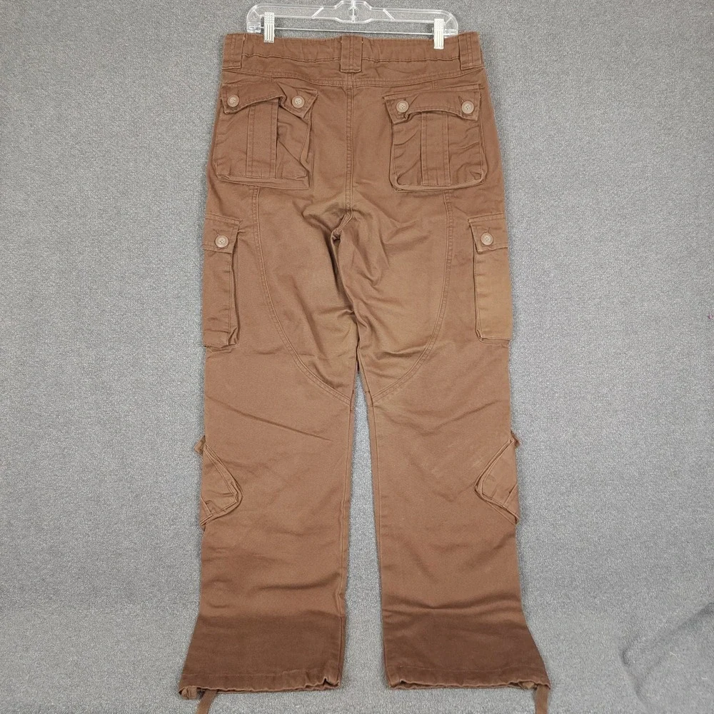 MATCH Union Workwear Supplies Cargo Pants Brown Cotton Utility Style Size XL 34 - Picture 4 of 9